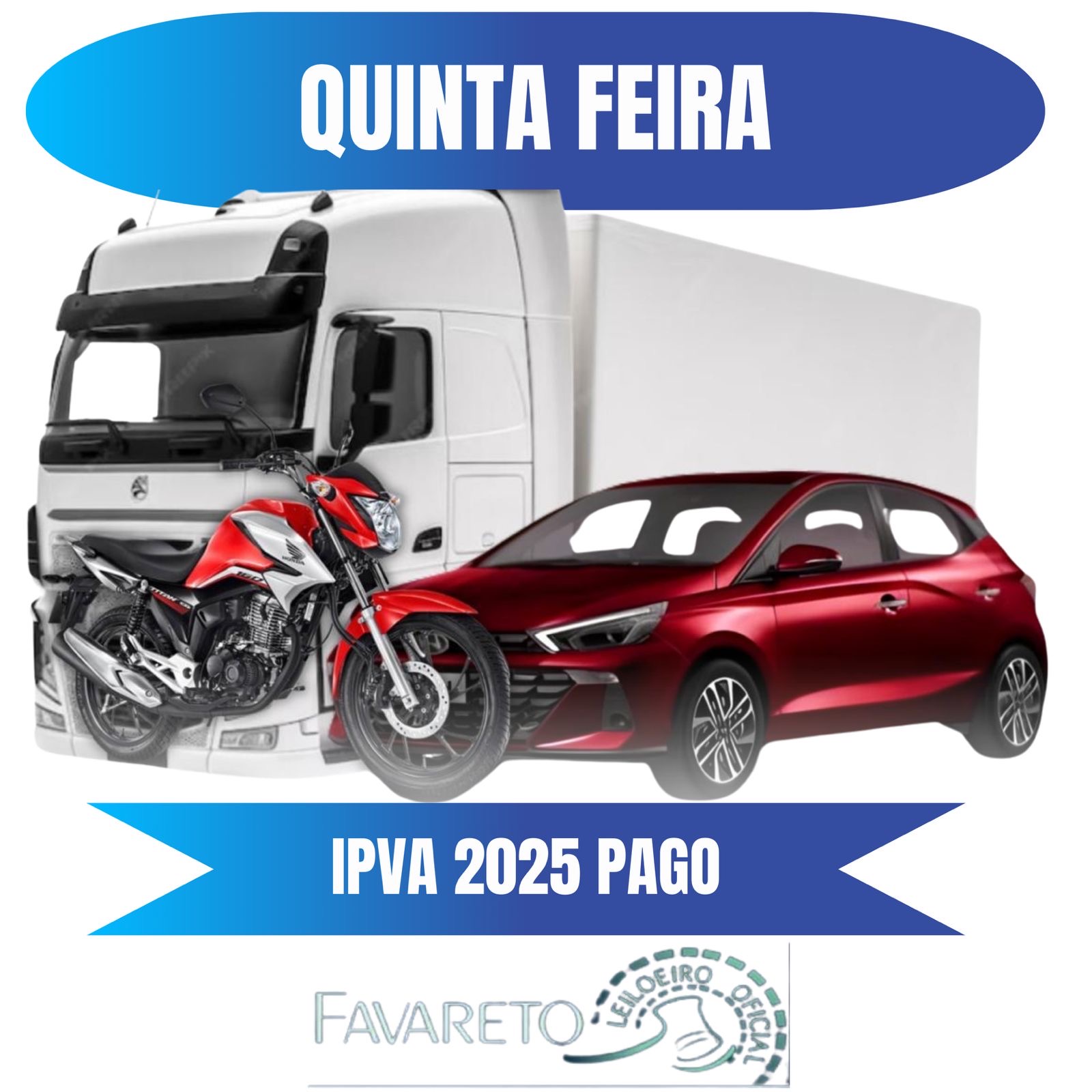 <center><b>Leilão de Veículos Recuperados de Financiamento</b> <center>Encerramento Dia 30/01/2025 as 10:00h